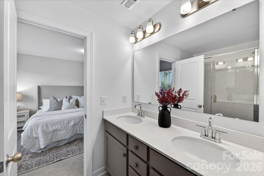 Furnished interior view inside a new home in , Charlotte (Image 29).