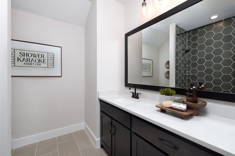 Representative furnished interior of a home built from the Logan by Tri Pointe Homes in LaPrelle, Haslet (Image 19). Representative furnished interior of a home built from the Logan by Tri Pointe Homes in LaPrelle, Haslet (Image 19).