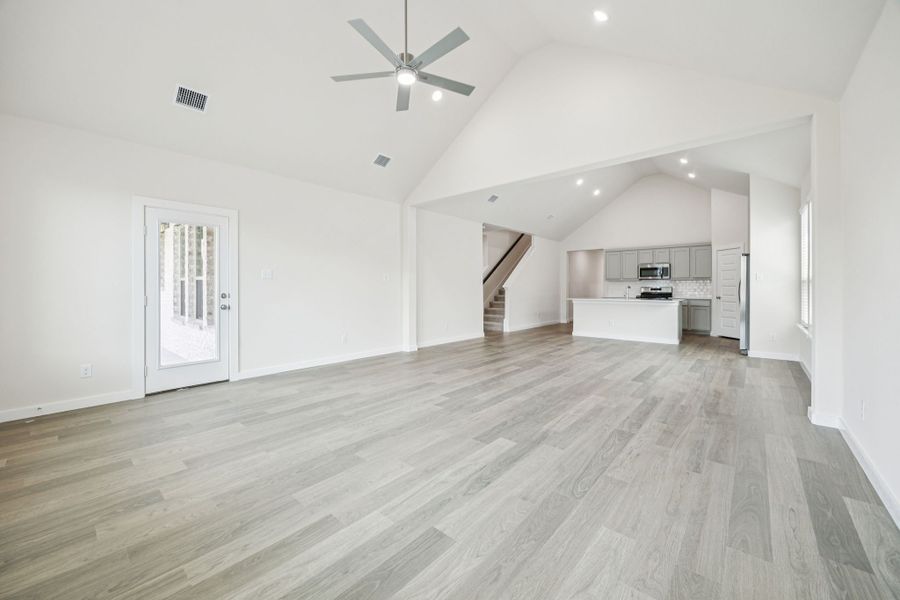 Open First Floor in the Claret home plan by Trophy Signature Homes – REPRESENTATIVE PHOTO