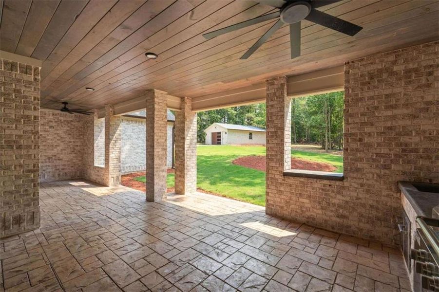 Exterior details and patio area of a home in , Carrollton (Image 36).