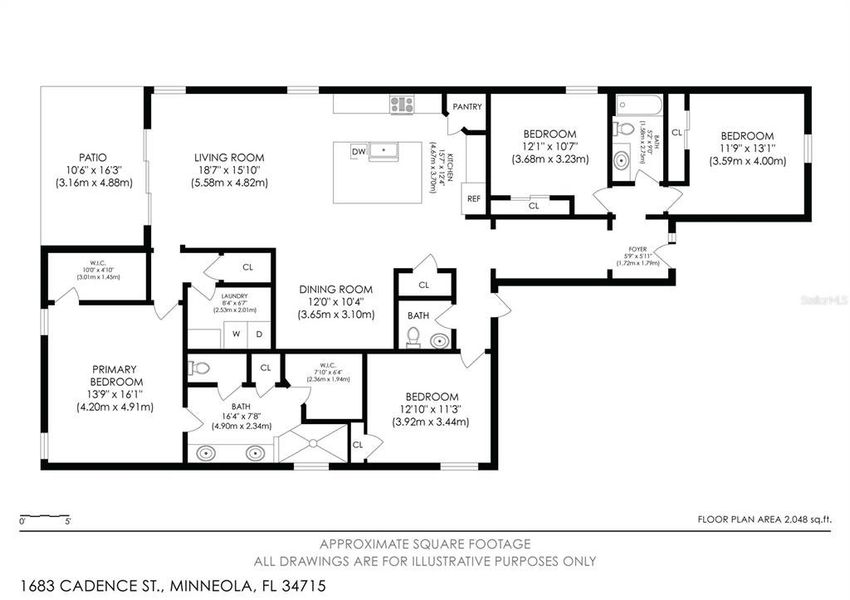 2D floor plan layout of this home in , Clermont, FL (Image 5).