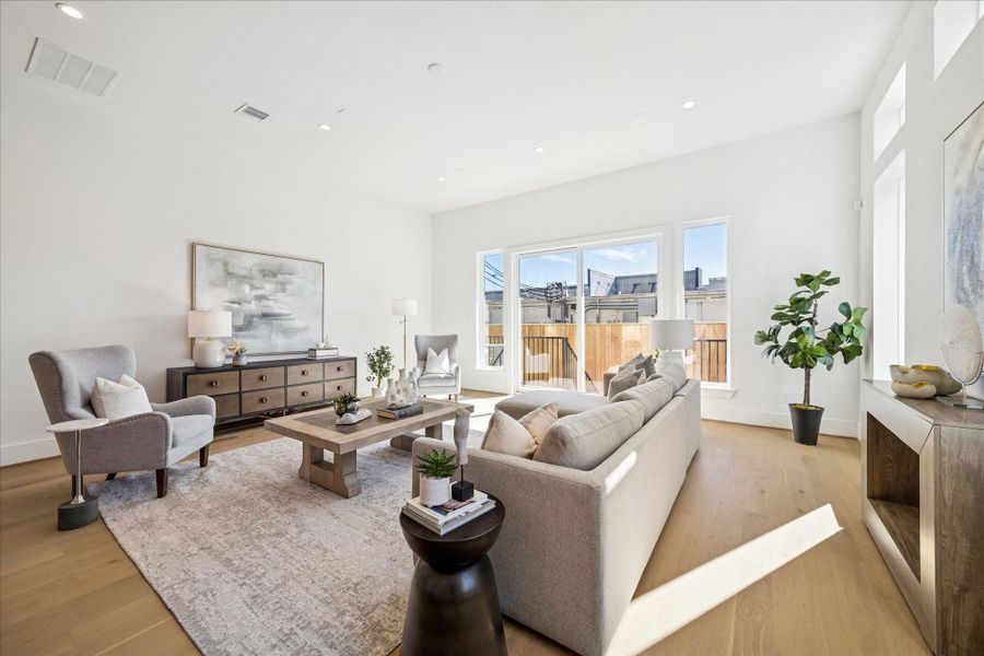 Furnished interior view inside a new home in , Houston (Image 24).