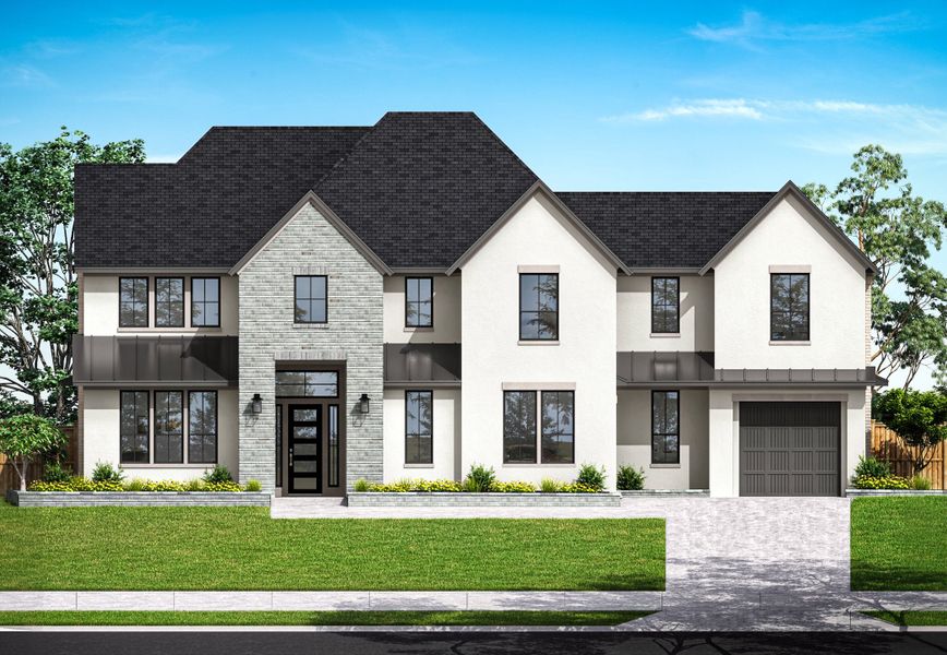 Representative exterior photo of a completed home built from the Veneto by Tri Pointe Homes in Sienna 80′, Missouri City, TX (Image 20).