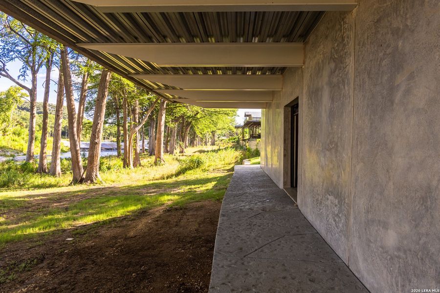 Exterior details and patio area of a home in , Hunt (Image 3). Exterior details and patio area of a home in , Hunt (Image 3).
