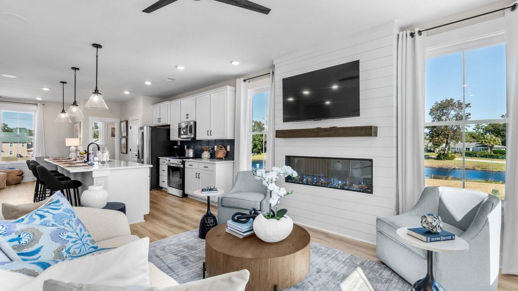 Representative furnished interior of a home built from the Brookgreen by DRB Homes in Seabreeze Crossing, Little River (Image 13).