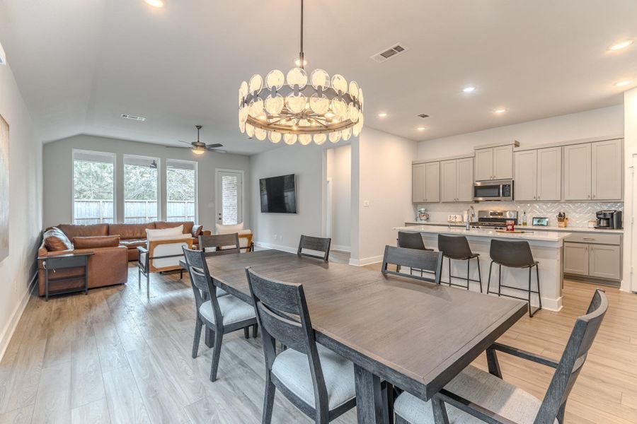 Furnished interior view inside a new home in Grand Central Park, Conroe (Image 11).