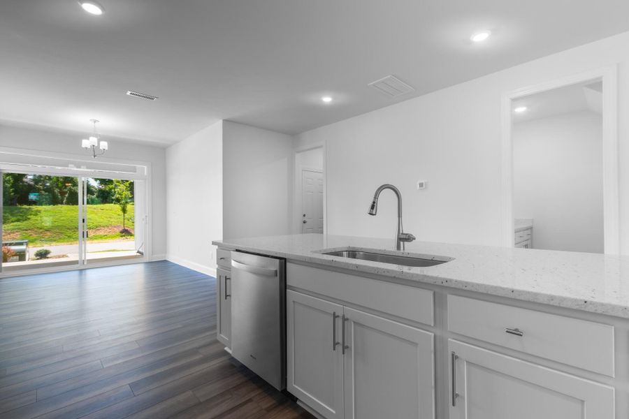 Furnished interior view inside a new home in Enclave at Traditions Townhomes, Wake Forest (Image 8).