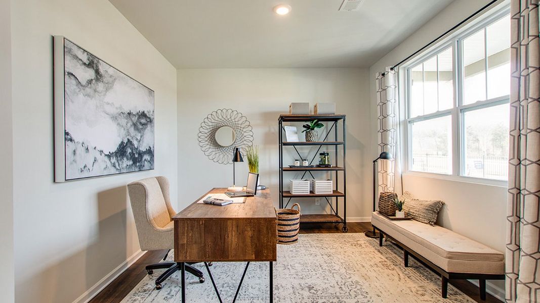 Representative furnished interior of a home built from the SALEM by D.R. Horton in Woodbridge Glen Single Family, Lebanon (Image 4).