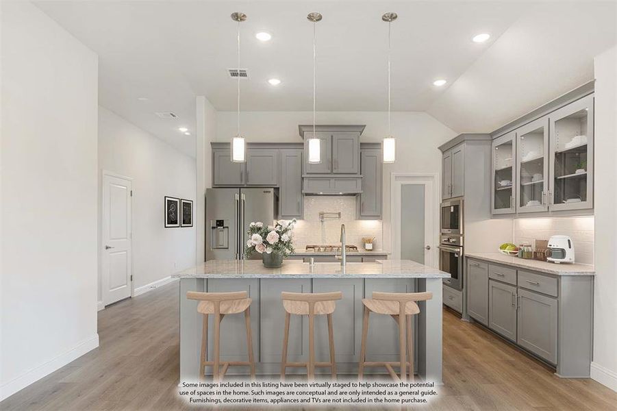 Furnished interior view inside a new home in Waterscape, Royse City (Image 10).