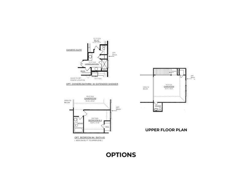 2D floor plan layout for the The Collin A by Davidson Homes LLC in Hannah Heights, Seguin, TX (Image 4). 2D floor plan layout for the The Collin A by Davidson Homes LLC in Hannah Heights, Seguin, TX (Image 4).