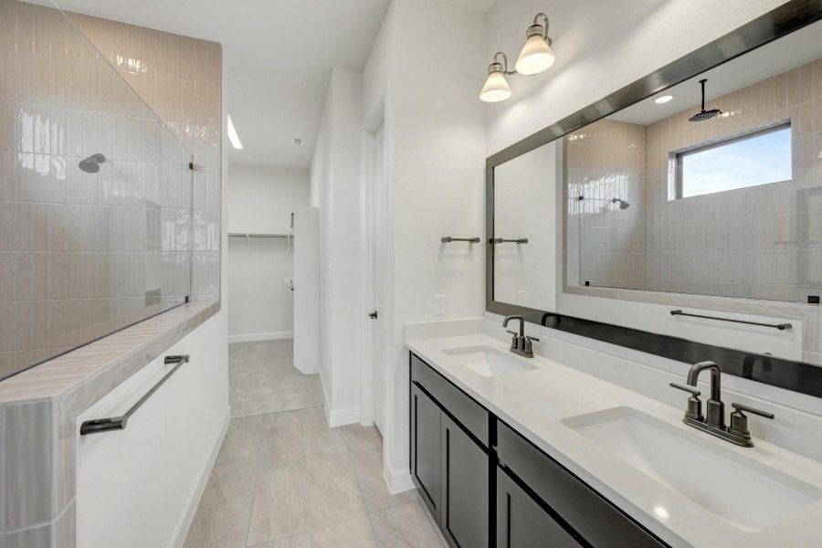 Furnished interior view inside a new home in Sienna - Grove Collection, Missouri City (Image 11).
