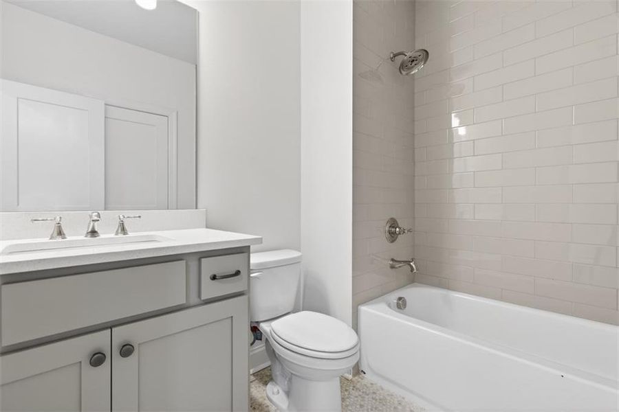 Furnished interior view inside a new home in , Suwanee (Image 18).