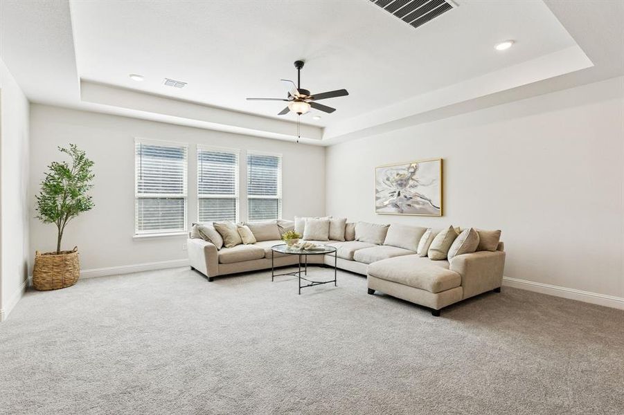 Upstairs living area Upstairs living area
