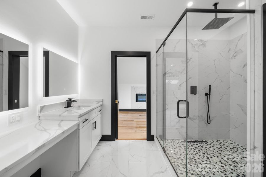 Furnished interior view inside a new home in , Mills River (Image 37).