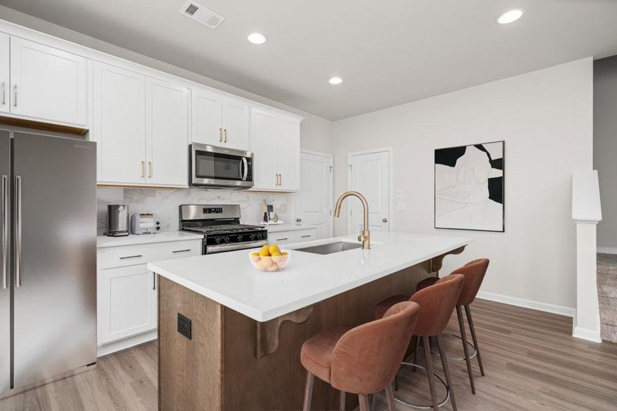 Furnished interior view inside a new home in , Auburn (Image 9).