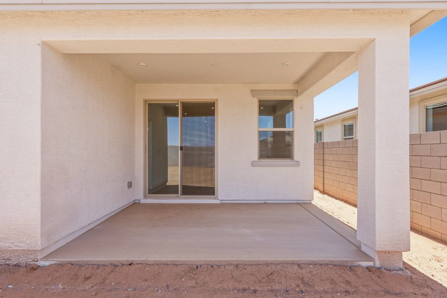 Exterior details and patio area of a home in Willows at Bella Vista Farms, San Tan Valley (Image 2). Exterior details and patio area of a home in Willows at Bella Vista Farms, San Tan Valley (Image 2).