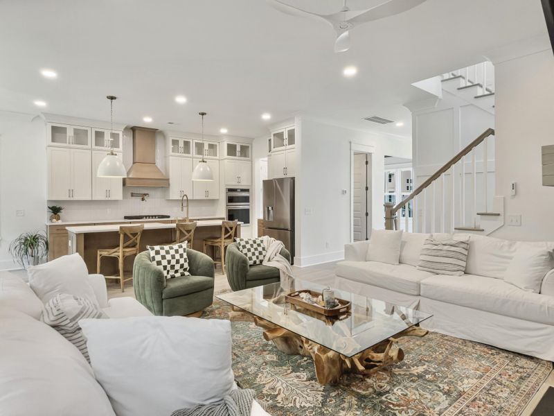 Furnished interior view inside a new home in Overlook at Copahee Sound, Awendaw (Image 32).