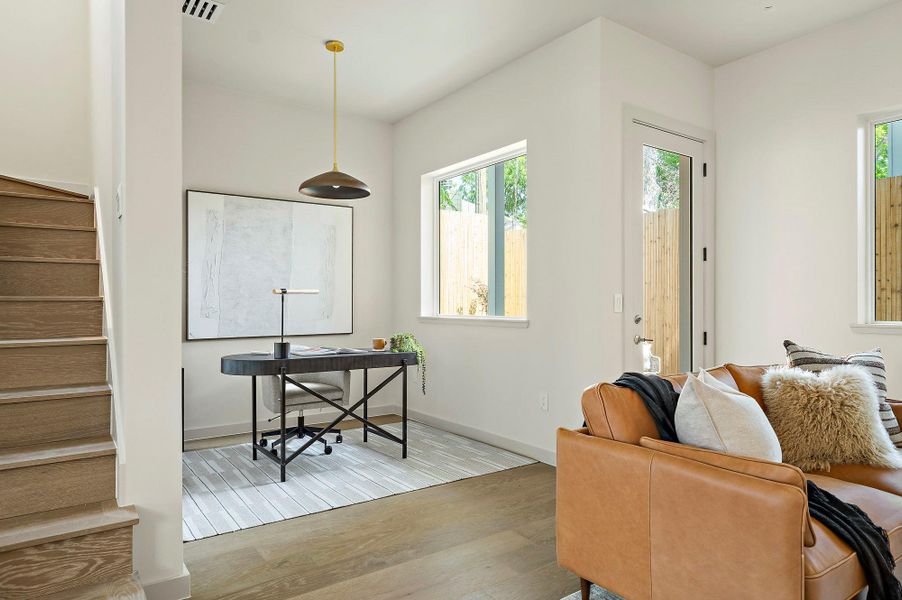 Furnished interior view inside a new home in , Austin (Image 11). Furnished interior view inside a new home in , Austin (Image 11).