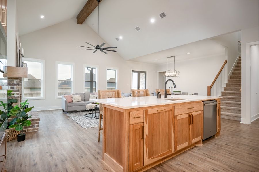 Representative furnished interior of a home built from the The Lydia by Reece Homes in Traditions, Bryan (Image 6).