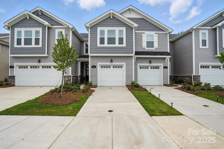 Front exterior of a new home in Bailey Run, Charlotte, NC, highlighting curb appeal (Image 25).