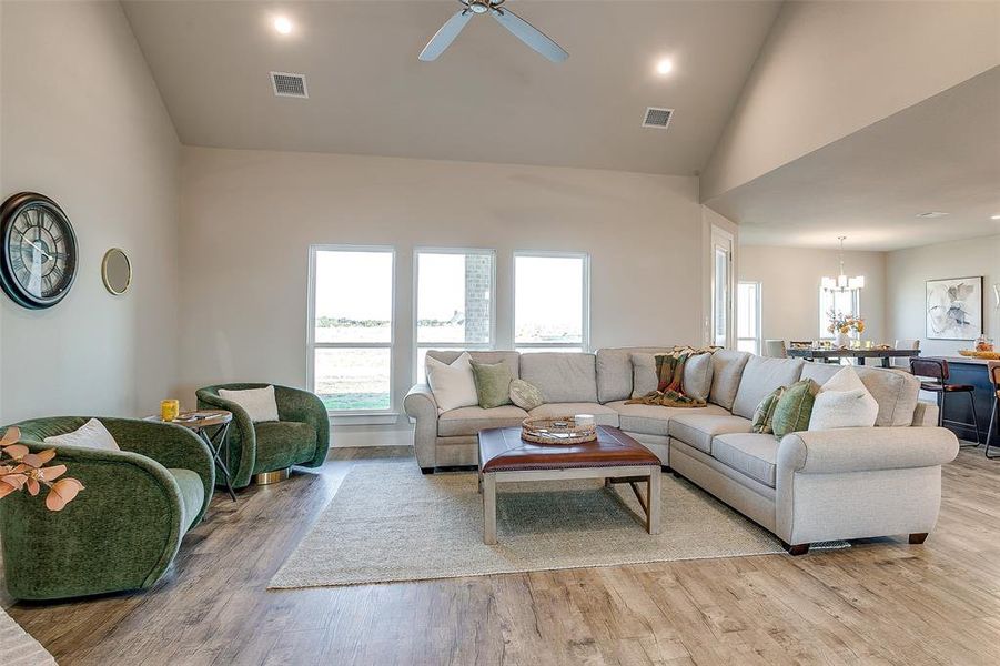 Furnished interior view inside a new home in Rocky Top Ranch, Reno (Image 29). Furnished interior view inside a new home in Rocky Top Ranch, Reno (Image 29).