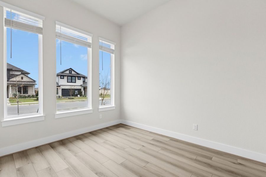 Spacious, unfurnished interior of a new home in Blackhawk, Pflugerville (Image 25).