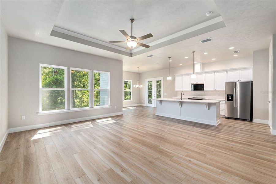 Furnished interior view inside a new home in Fairway Pointe at West End, Newberry (Image 7). Furnished interior view inside a new home in Fairway Pointe at West End, Newberry (Image 7).