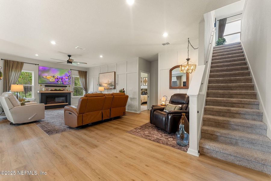 Furnished interior view inside a new home in Seminole Palms Single-Family Homes, Palm Coast (Image 32).