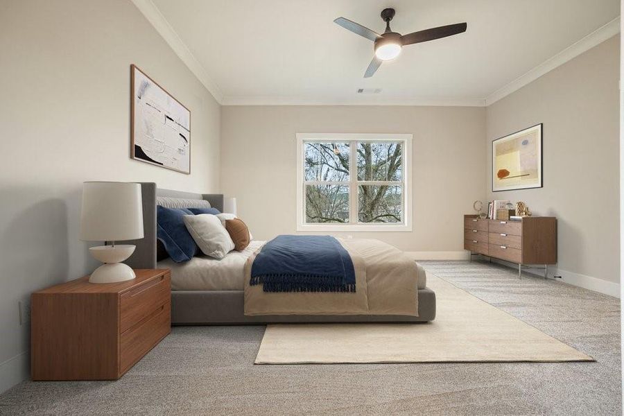 Furnished interior view inside a new home in , Acworth (Image 10).