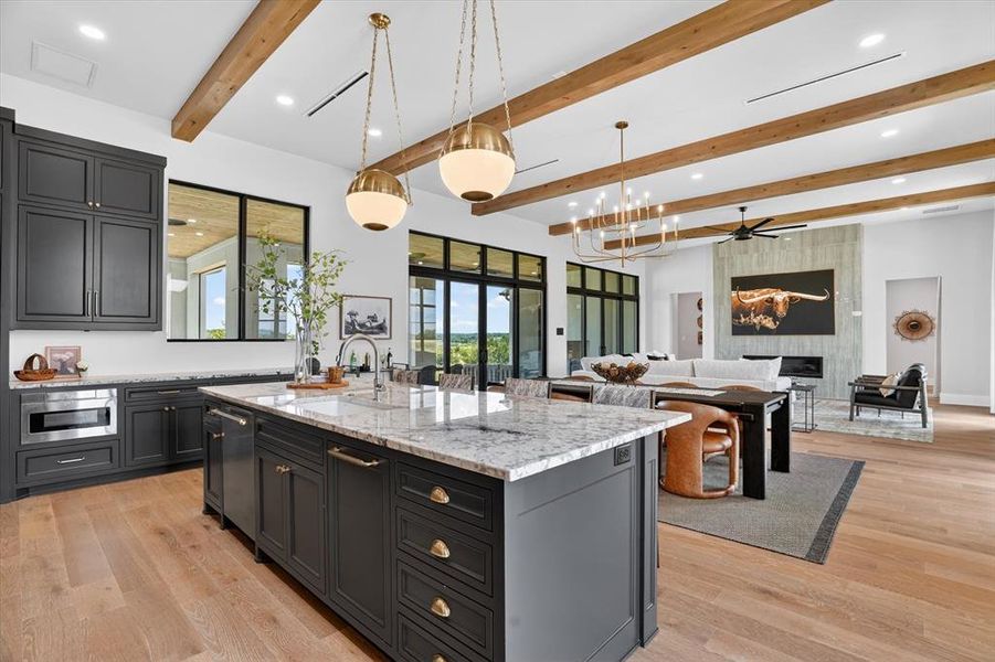 Furnished interior view inside a new home in , Strawn (Image 14).