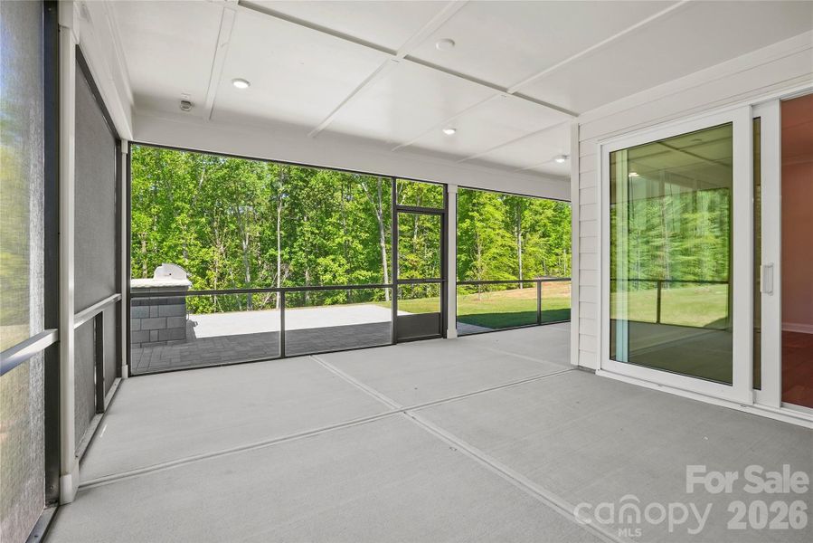 Exterior details and patio area of a home in Carolina Riverside, Belmont (Image 3).