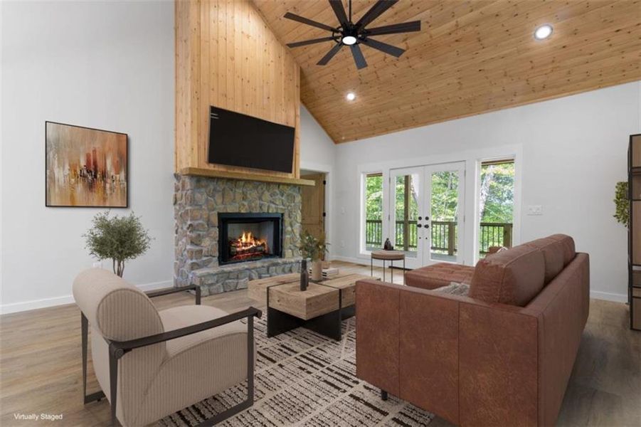 Furnished interior view inside a new home in , Ellijay (Image 11).