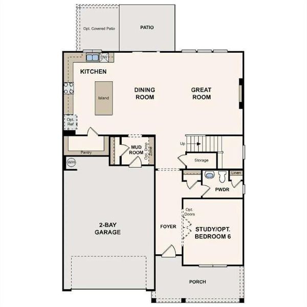 2D floor plan layout of this home in Reserve at Gum Springs, Jefferson, GA (Image 2). 2D floor plan layout of this home in Reserve at Gum Springs, Jefferson, GA (Image 2).