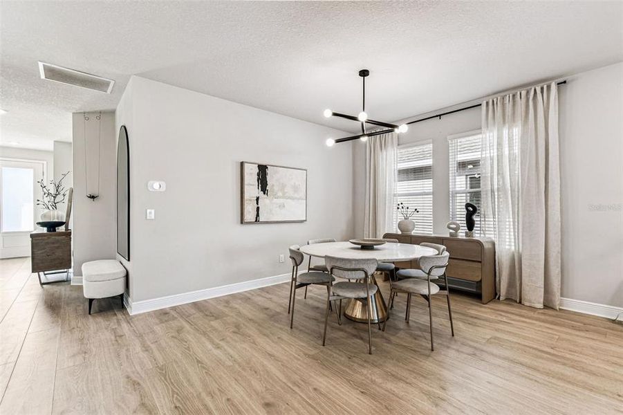 Furnished interior view inside a new home in Persimmon Park - Cottage Series, Wesley Chapel (Image 7). Furnished interior view inside a new home in Persimmon Park - Cottage Series, Wesley Chapel (Image 7).