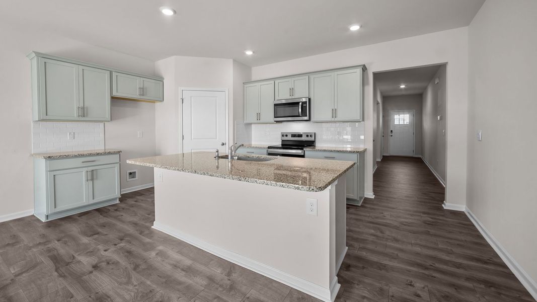 Furnished interior view inside a new home in Ridgewood Farms, Winterville (Image 5).