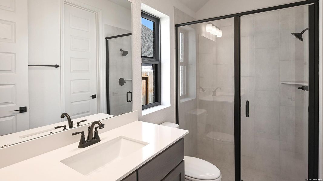 Furnished interior view inside a new home in Meadows of Mill Creek, Seguin (Image 12).