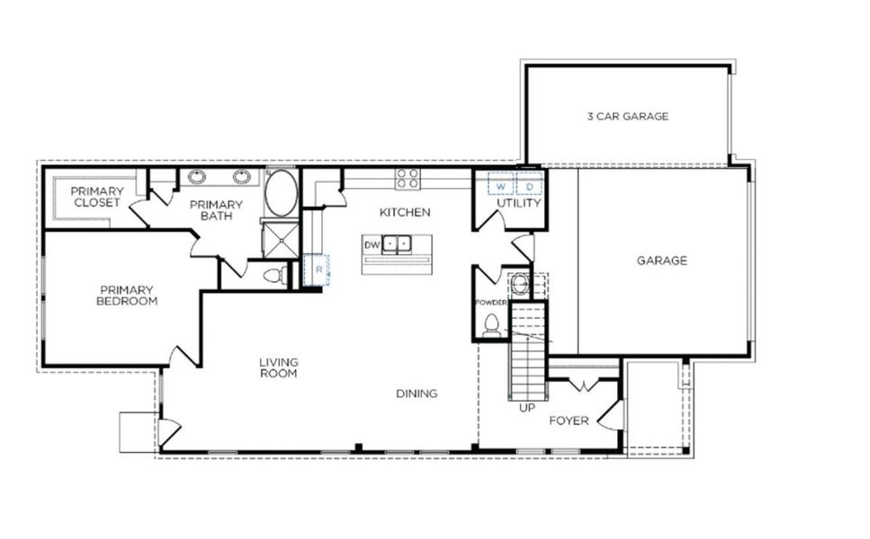 2D floor plan layout of this home in River Ranch 55', Dayton, TX (Image 3). 2D floor plan layout of this home in River Ranch 55', Dayton, TX (Image 3).