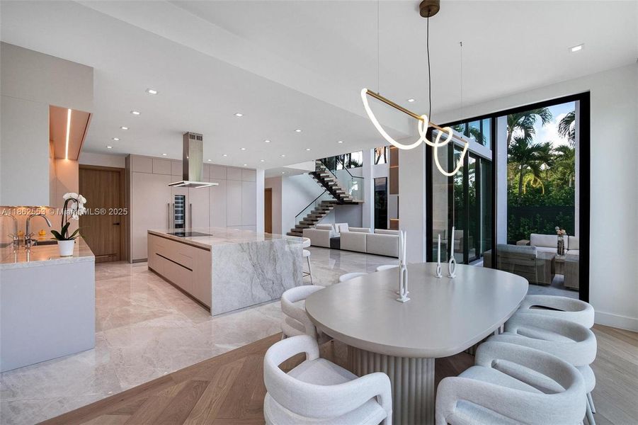 Furnished interior view inside a new home in , Miami (Image 17).