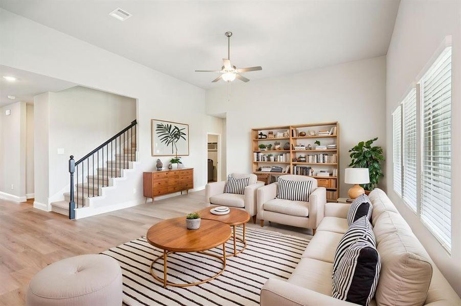 Furnished interior view inside a new home in Lakehaven - Premier Series, Farmersville (Image 4).