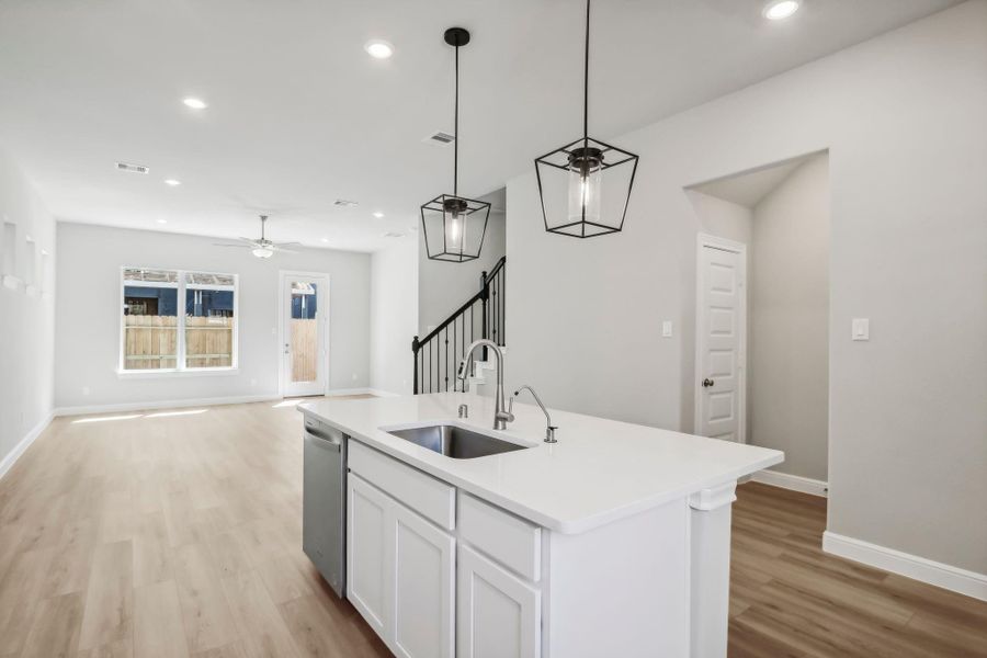 Photos are not of the actual home, but are photos of the builder home with same floorplan