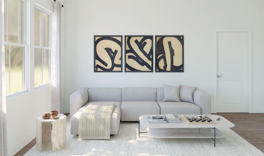 Extra Suite Plus living room (*Artist rendering used for illustration purposes only.)