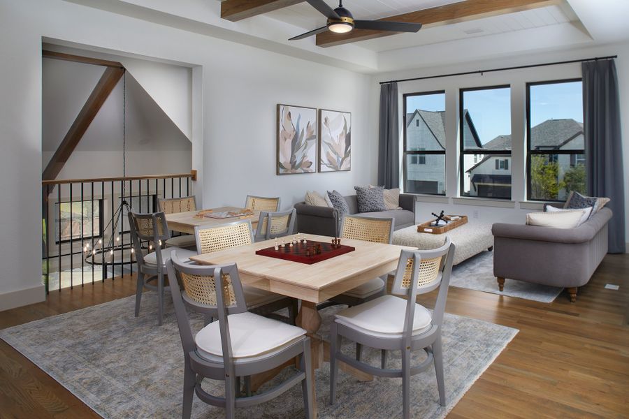 Furnished interior view inside a new home in Light Farms Graham/Reagan, Celina (Image 20).