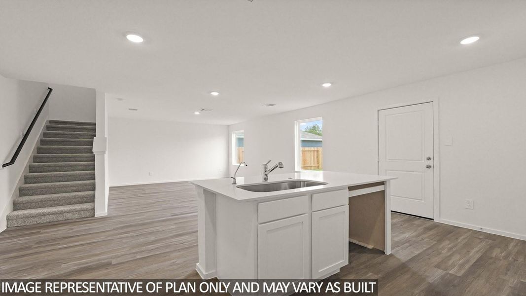 Furnished interior view inside a new home in The Canopies, Splendora (Image 6).