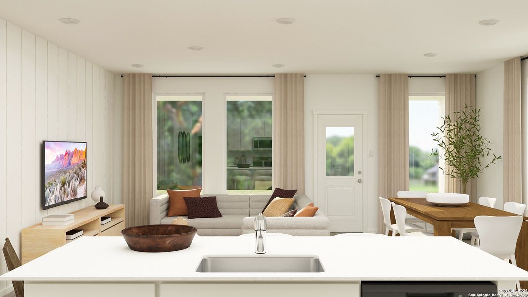 Furnished interior view inside a new home in Rose Valley, Converse (Image 15).