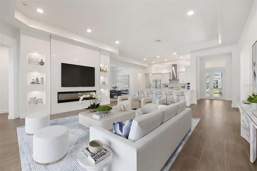 Furnished interior view inside a new home in , Sarasota (Image 37).