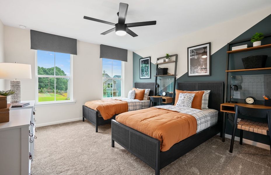 Furnished interior view inside a new home in Cannon Run, Concord (Image 25). Furnished interior view inside a new home in Cannon Run, Concord (Image 25).