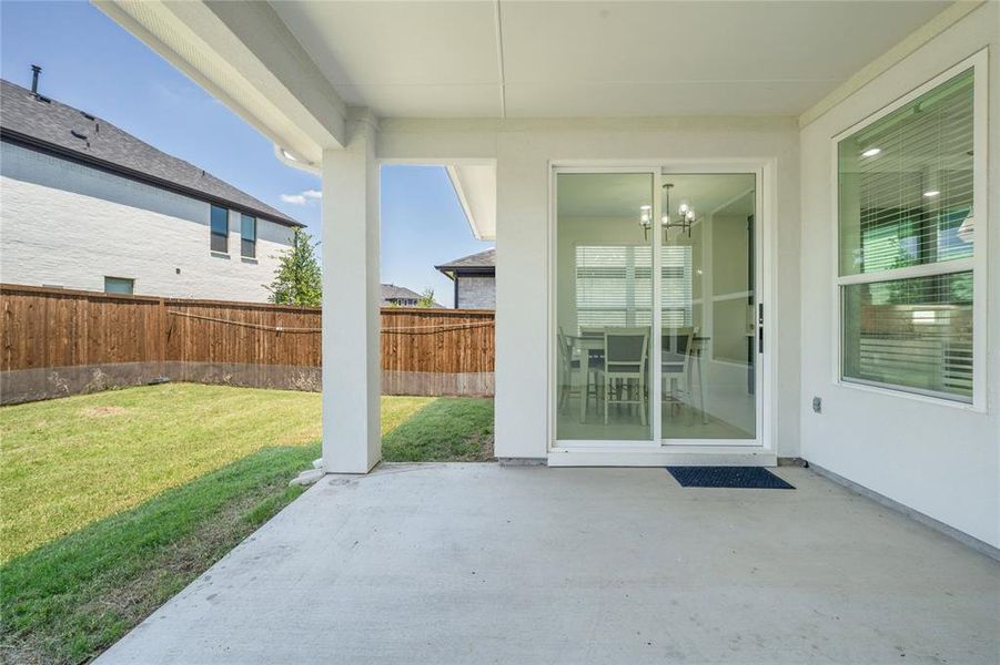 Exterior details and patio area of a home in , Frisco (Image 25).