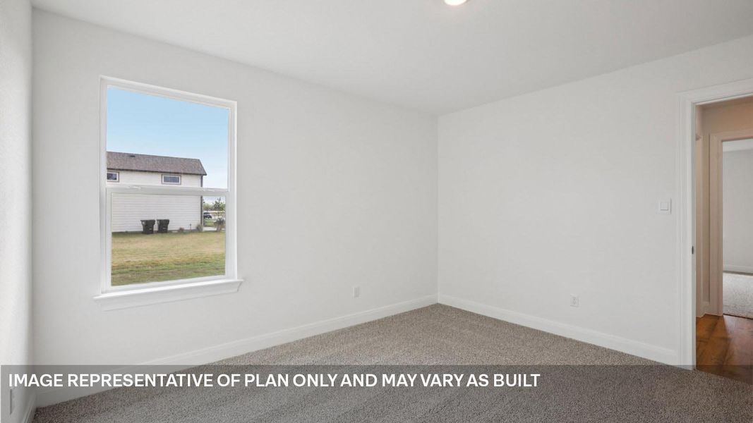 Representative unfurnished interior of a home built from the The Grayson by D.R. Horton in Railhead, Cedar Creek (Image 28).