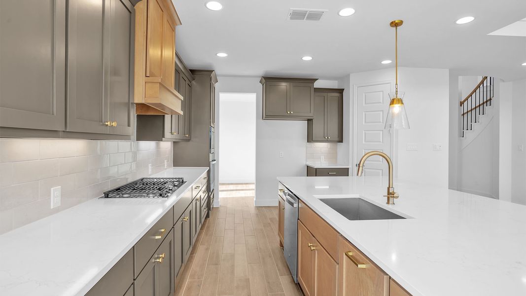 Furnished interior view inside a new home in Sienna 55' - Valencia, Missouri City (Image 4). Furnished interior view inside a new home in Sienna 55' - Valencia, Missouri City (Image 4).