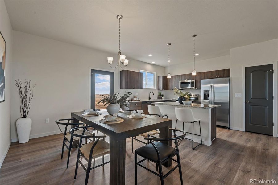 Furnished interior view inside a new home in , Pueblo (Image 14). Furnished interior view inside a new home in , Pueblo (Image 14).
